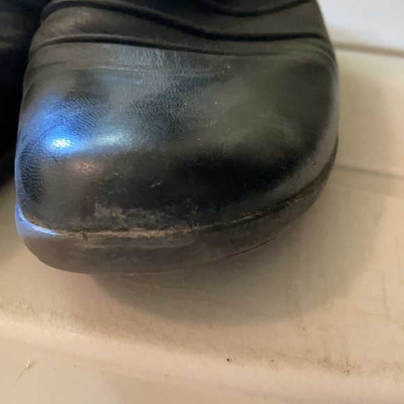 Naturalizer 7M ankle boots Cycle black leather flats zip buckle neutral Womens - Picture 10 of 10